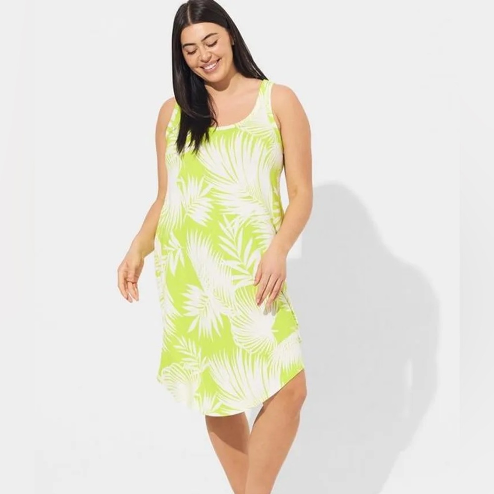 Torrid Super Soft Super Midi Shirt Tail Sleeveless Sleep Gown Dress - Size 0